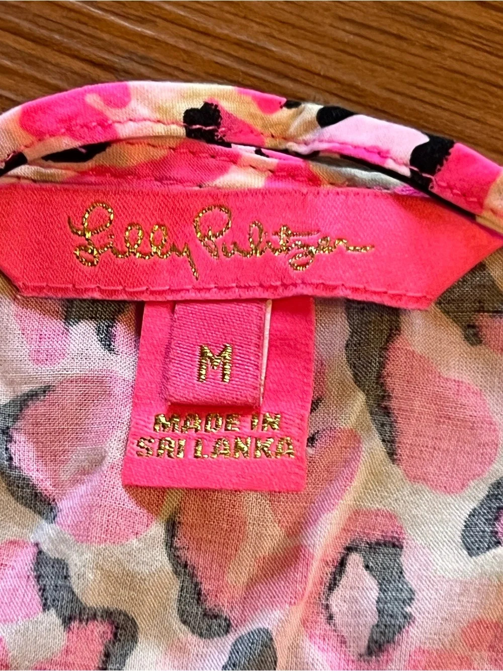 Lilly Pulitzer Pink & Multi Leopard Print Midi Dress size M - Picture 8 of 14